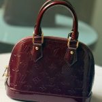Louis Vuitton Alma BB Dark Red Monogram Vernis Handbags