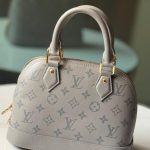 Louis Vuitton Alma BB Trianon Gray Monogram Ink Leather Handbags