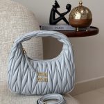Miu Miu Wander Bag Mini Pearl Gray