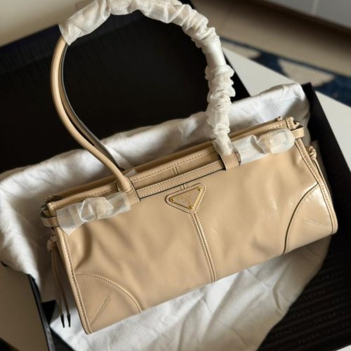 Prada Shoulder Bag Bonnie Medium Beige