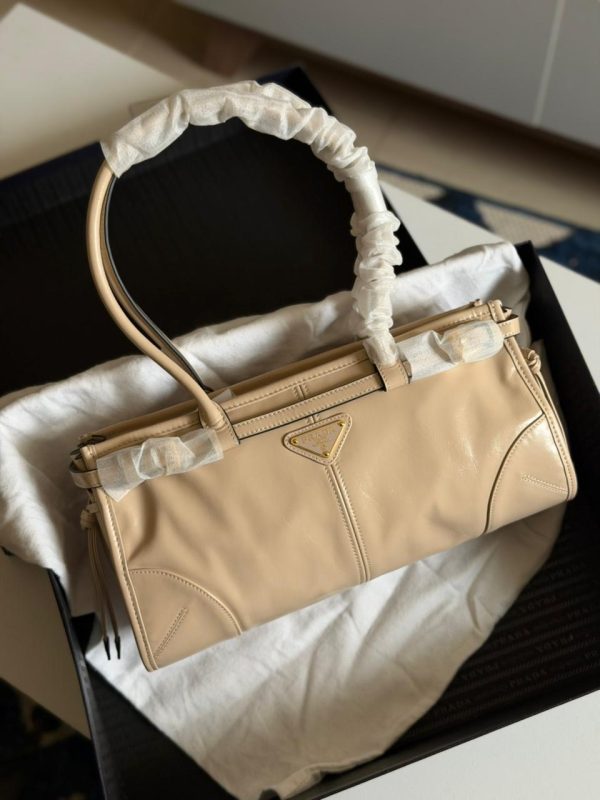 Prada Shoulder Bag Bonnie Medium Beige