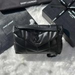 YSL Bag Toy Puffer All Black Leather