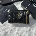 YSL Shoulder Bag Toy Puffer Black