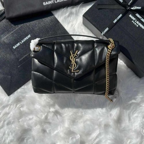 YSL Shoulder Bag Toy Puffer Black