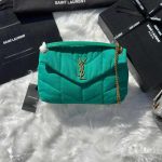 YSL Shoulder Bag Toy Puffer Green