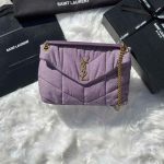 YSL Bag Toy Puffer Light Purple Denim