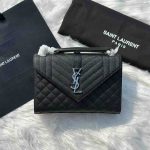 YSL Envelope Bag Medium Monogram Black