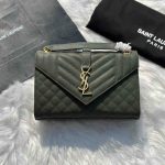 YSL Envelope Bag Monogram Green