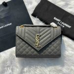 YSL Envelope Bag Monogram Grey