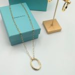 Tiffany & Co. Yellow Gold Lock Pendant Necklace