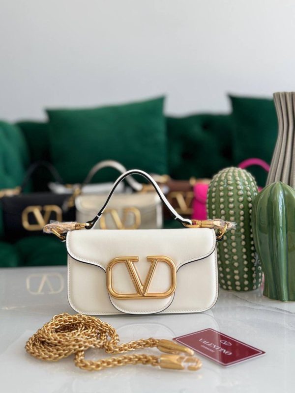 Valentino Shoulder Bag Small Loco Ivory