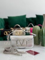 Valentino Bag Small Loco Silver Metallic