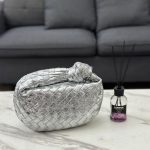 Bottega Veneta Mini Jodie Silver Metallic