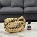 Bottega Veneta Mini Jodie Gold Metallic