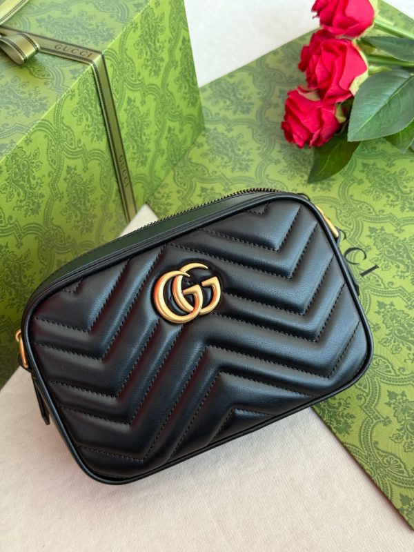 Gucci GG Marmont Small Camera Bag Black