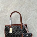 Goyard Anjou Mini Tote Bag Black and Tan
