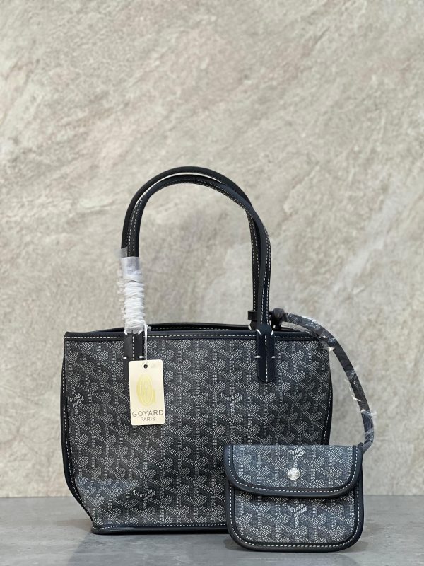 Goyard Anjou Mini Tote Bag Dark Grey