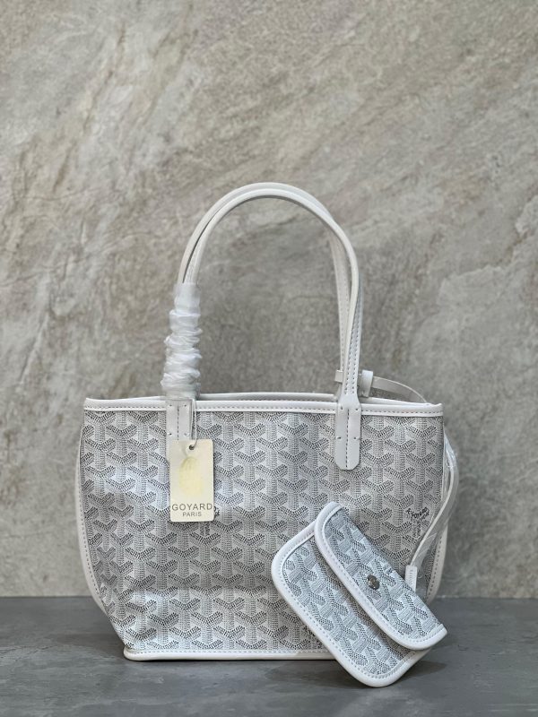 Goyard Anjou Mini Tote Bag White