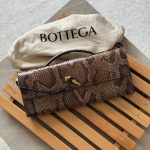 Bottega Veneta Andiamo Clutch Python Fondant