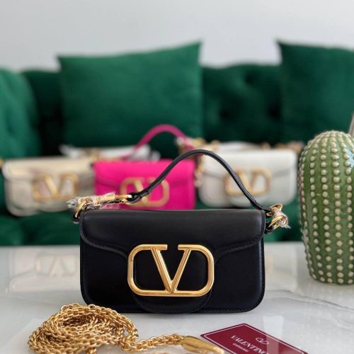 Valentino Shoulder Bag Small Loco Black
