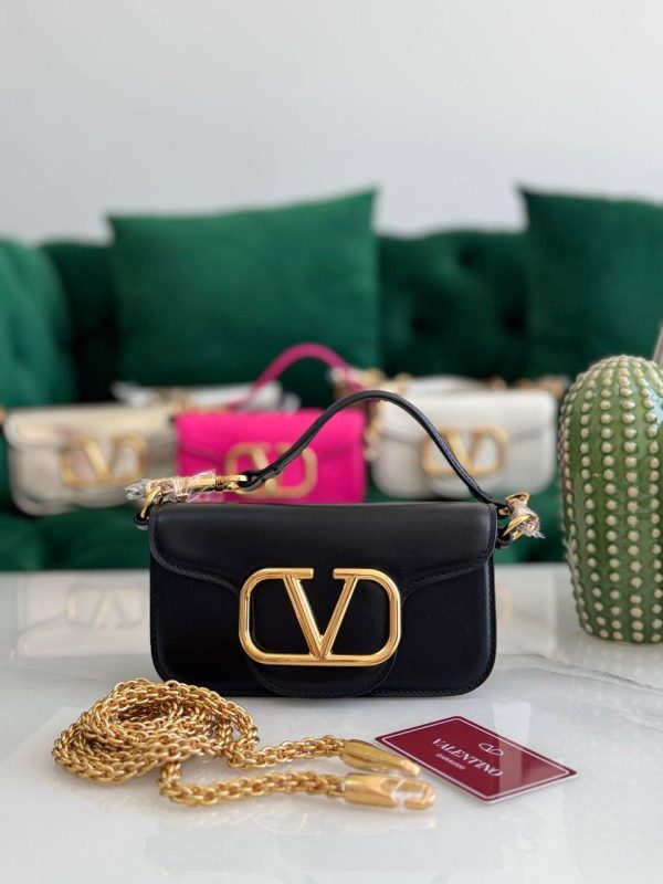 Valentino Shoulder Bag Small Loco Black