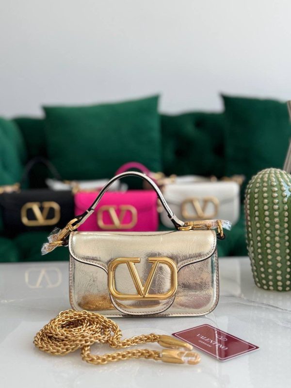 Valentino Bag Small Gold Metallic