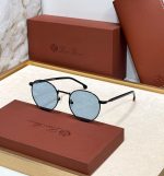 Loro Piana Weekend Round Frame Titanium and Acetate Sunglasses - Image 2