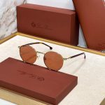 Loro Piana Weekend Round Frame Titanium and Acetate Sunglasses