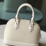 Louis Vuitton Alma BB Quartz White Epi Grained Leather Handbags