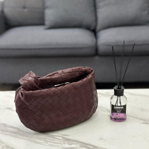 Bottega Veneta Mini Jodie Dark Red