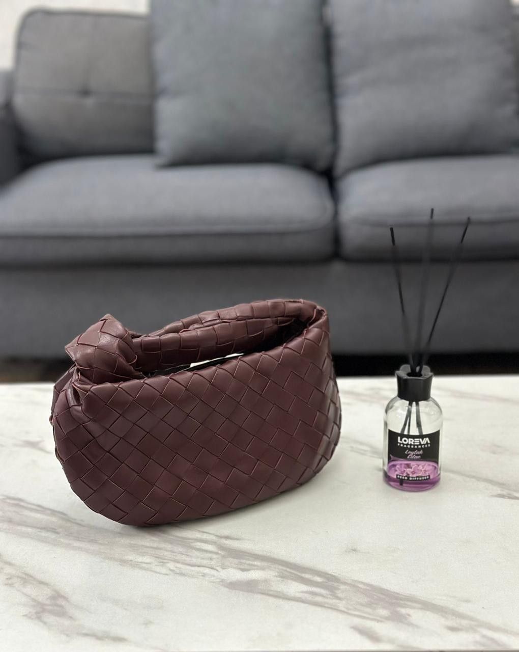 Bottega Veneta Mini Jodie Dark Red Bottega Veneta Mini Jodie Dark Red