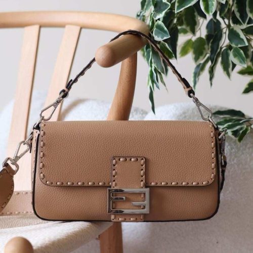 Fendi Baguette Brown Selleria 612 Stitches