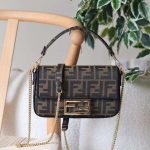 Fendi Baguette Mini Brown FF Jacquard