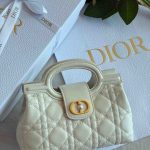Dior Jolie Mini Bag Light Beige Cannage Lambskin