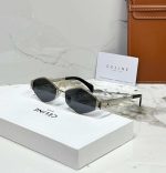 Celine Triomphe Metal 02 Graphic Frame Sunglasses - Image 6