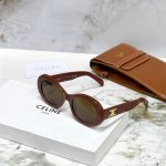 CELINE Triomphe 01 Acetate Oval Sunglasses