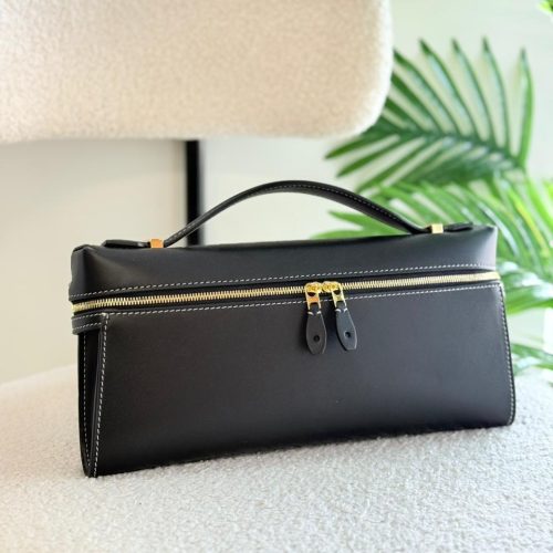Loro Piana Clutch L29 Black Calfskin
