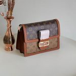 Louis Vuitton Dauphine MM Dark Brown Reverse Monogram Canvas Bag