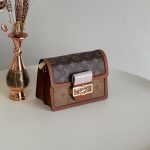 Louis Vuitton Dark Brown Monogram Reverse Canvas Mini Dauphine Bag