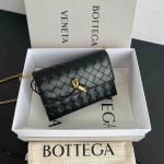 Bottega Veneta Andiamo Pouch On Chain Black