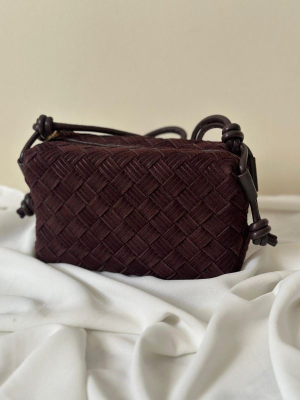 Bottega Veneta Loop Camera Mini Dark Brown