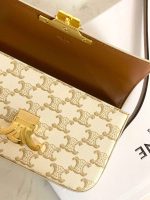 Celine Shoulder Bag Claude Triomphe White