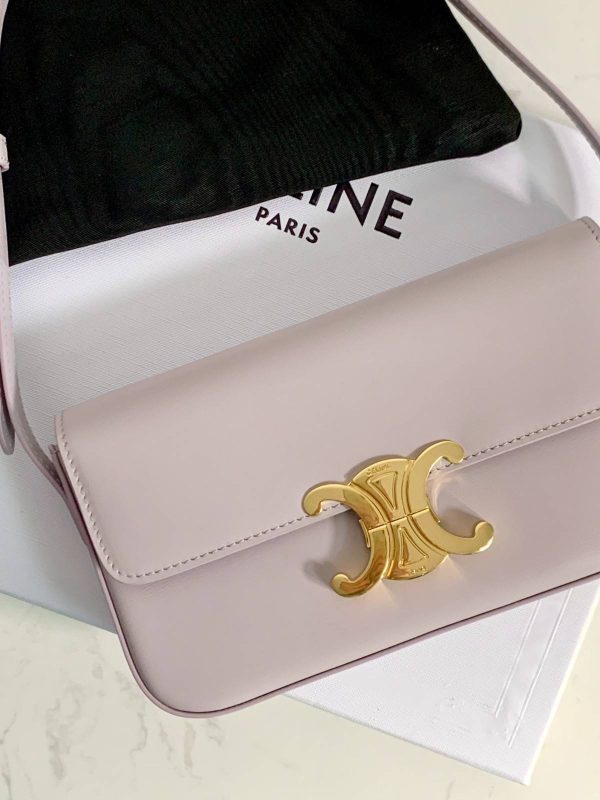 Celine Shoulder Bag Claude Triomphe Grey