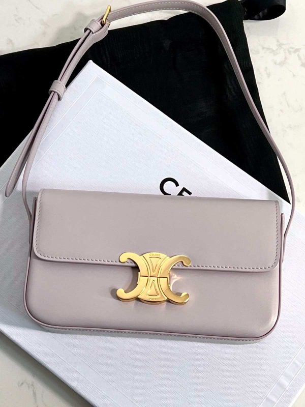 Celine Shoulder Bag Claude Triomphe Grey