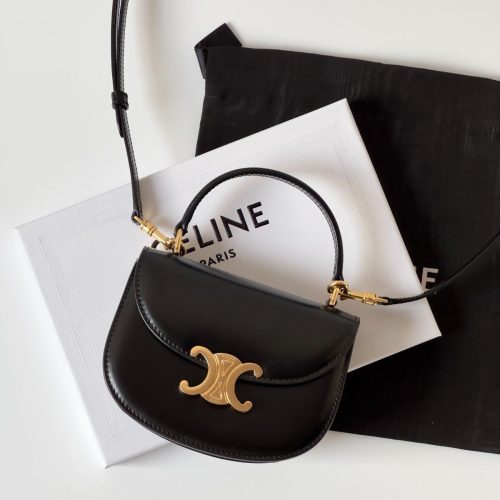 Celine Mini Besace Clea Bag Black
