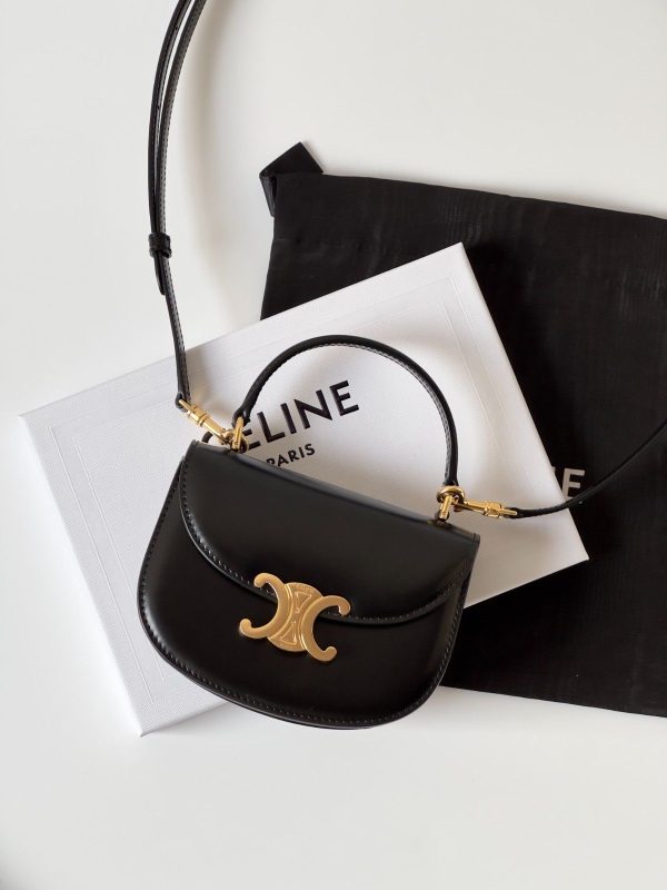Celine Mini Besace Clea Bag Black