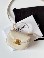 Celine Mini Besace Clea Bag White