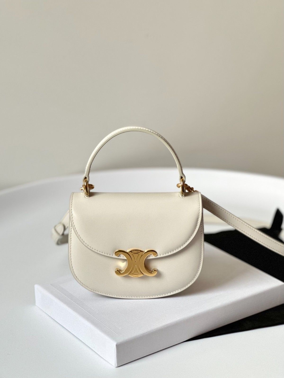 Celine Mini Besace Clea Bag White Celine Mini Besace Clea Bag White