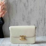 Celine Triomphe Classique Cream Shiny Calfskin