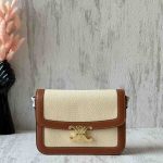 Celine Triomphe Classique Natural & Tan Calfskin